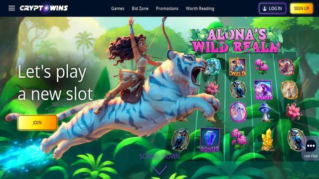 CryptoWins casino screenshot